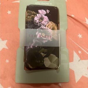 Ted Baker Floral iPhone 15 Case - Black